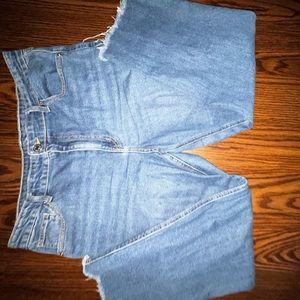 blue wash target mom jeans